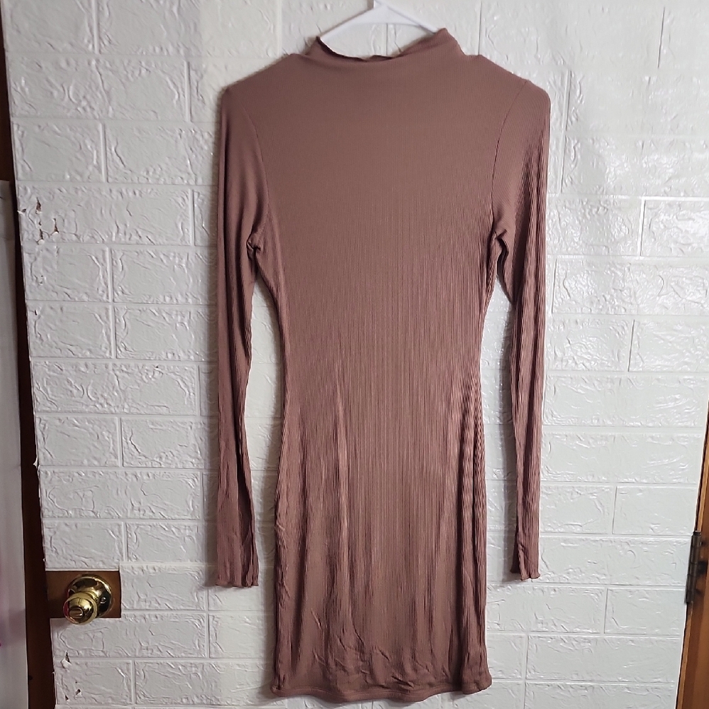 Naked Wardrobe Mauve Long Sleeve Dress - Picture 5 of 6